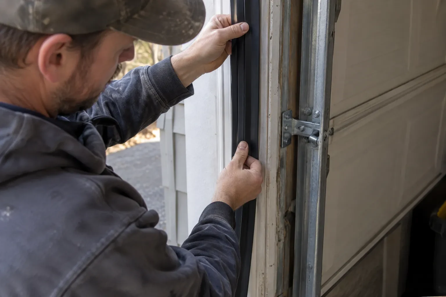 Illustrative garage doors scene — Cedar Harbour